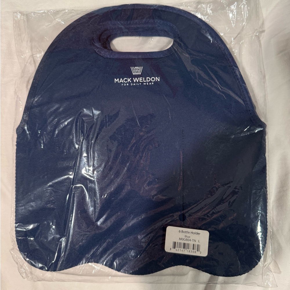 Mack Weldon Dark Blue Men's 6 Bottle Bag